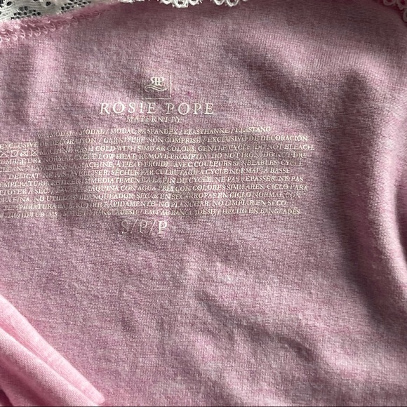 Maternity Pip & Vine by Rosie Pope Nightgown Size Small Hospital Gown Modal - Picture 6 of 7